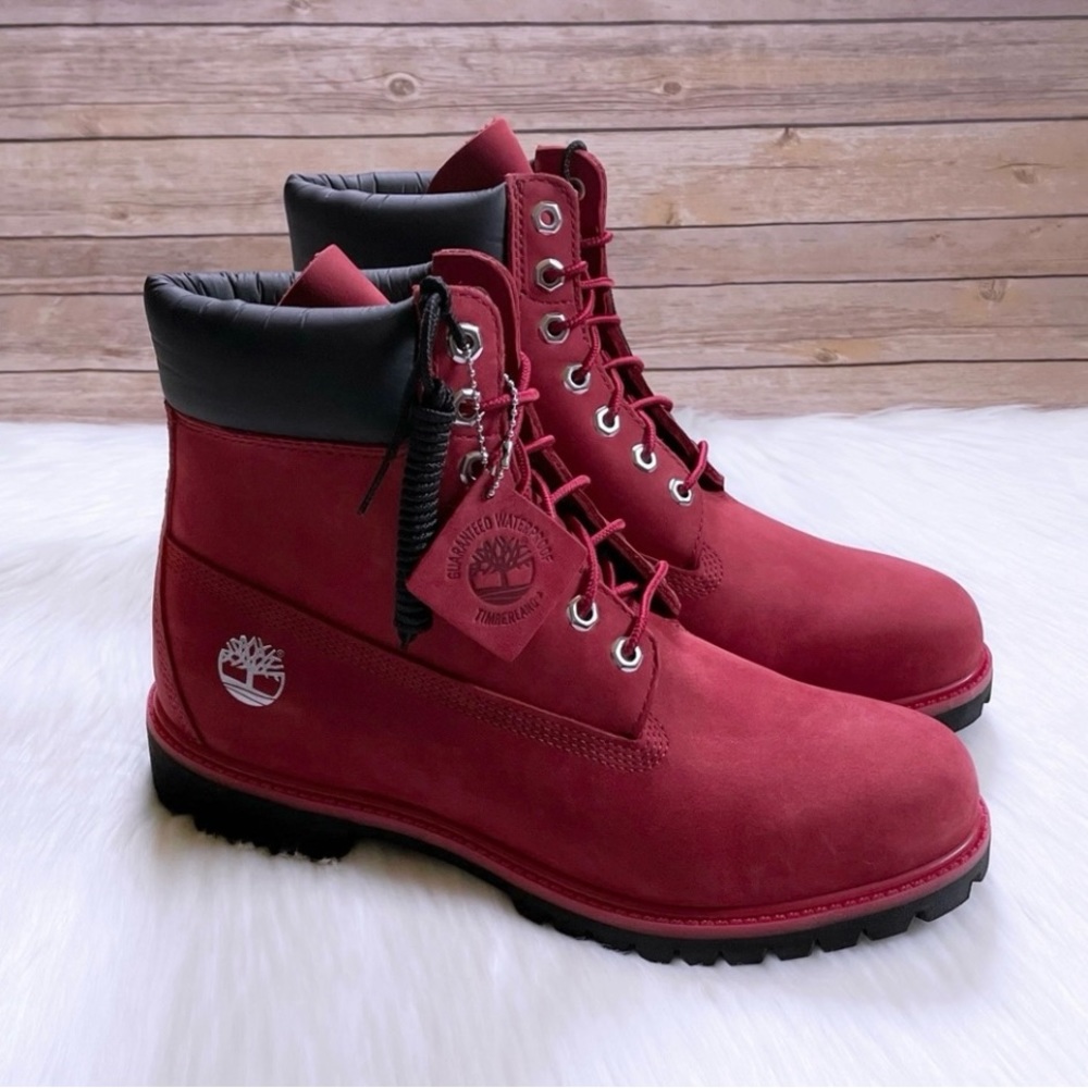 Men’s size 10.5 red timeberland boots